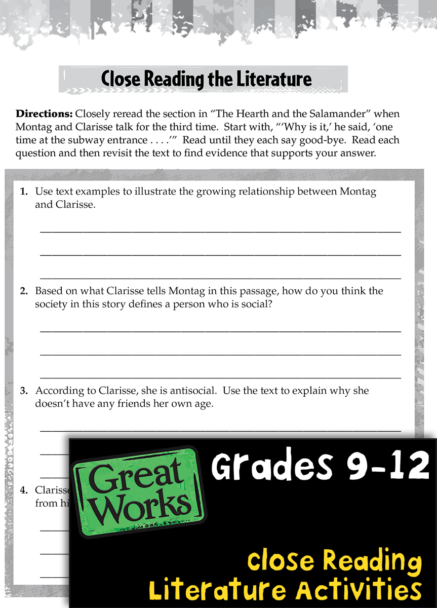 12th Grade Books and Activities