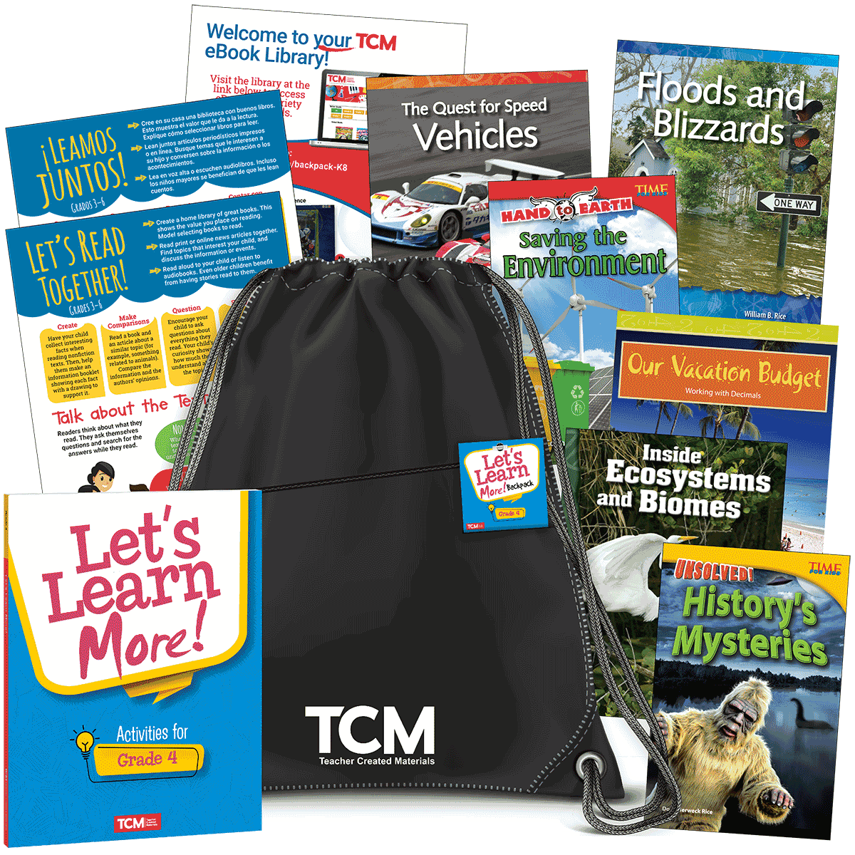 Created　Teacher　More!　Backpack:　Grade　Materials　Let's　Learn