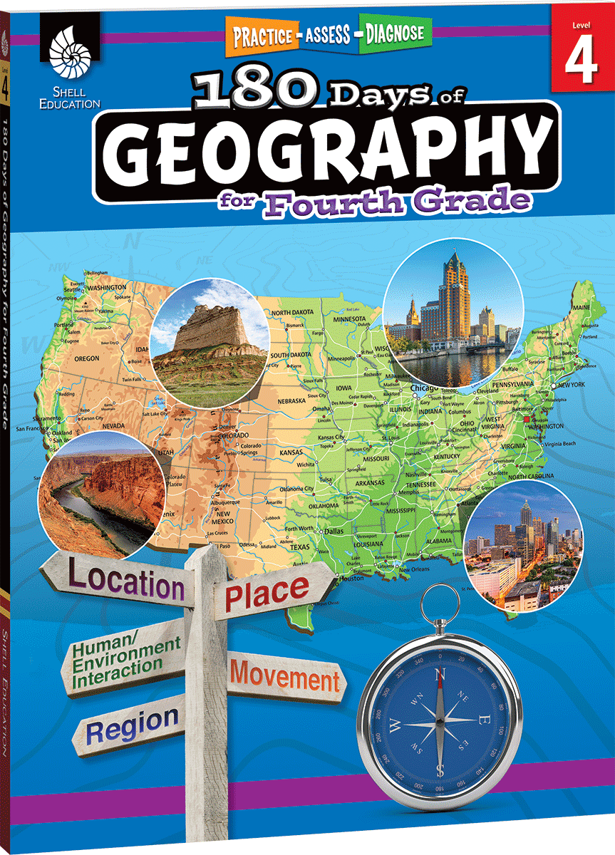 180 days of geography for fourth grade teacher created materials