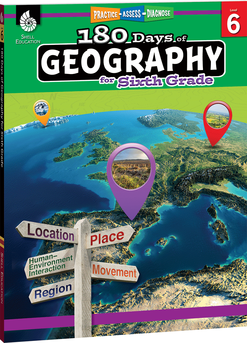 180 Days of Geography for Sixth Grade | Teacher Created Materials