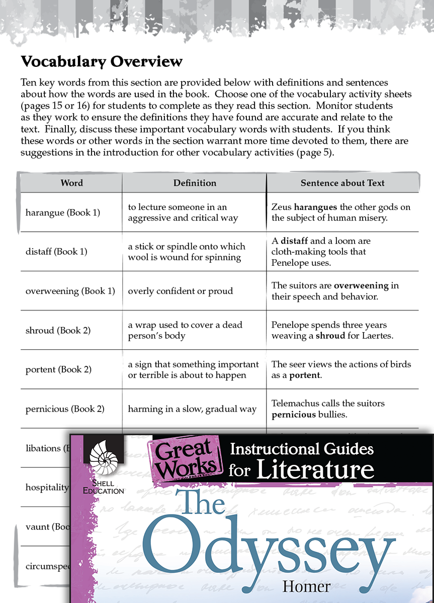 The Odyssey Vocabulary Activities Teachers Classroom Resources