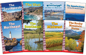 Explore The United States' Regions From the Appalachians to the Rockies: Social Studies Readers 8-Book Set