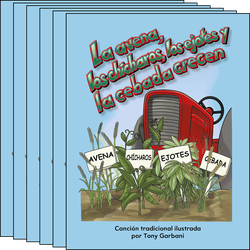 La avena, los chícharos, los ejotes y la cebada crecen Guided Reading 6-Pack