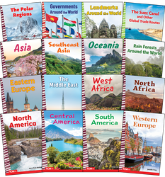 Around the World Social Studies Readers 16-Book Set